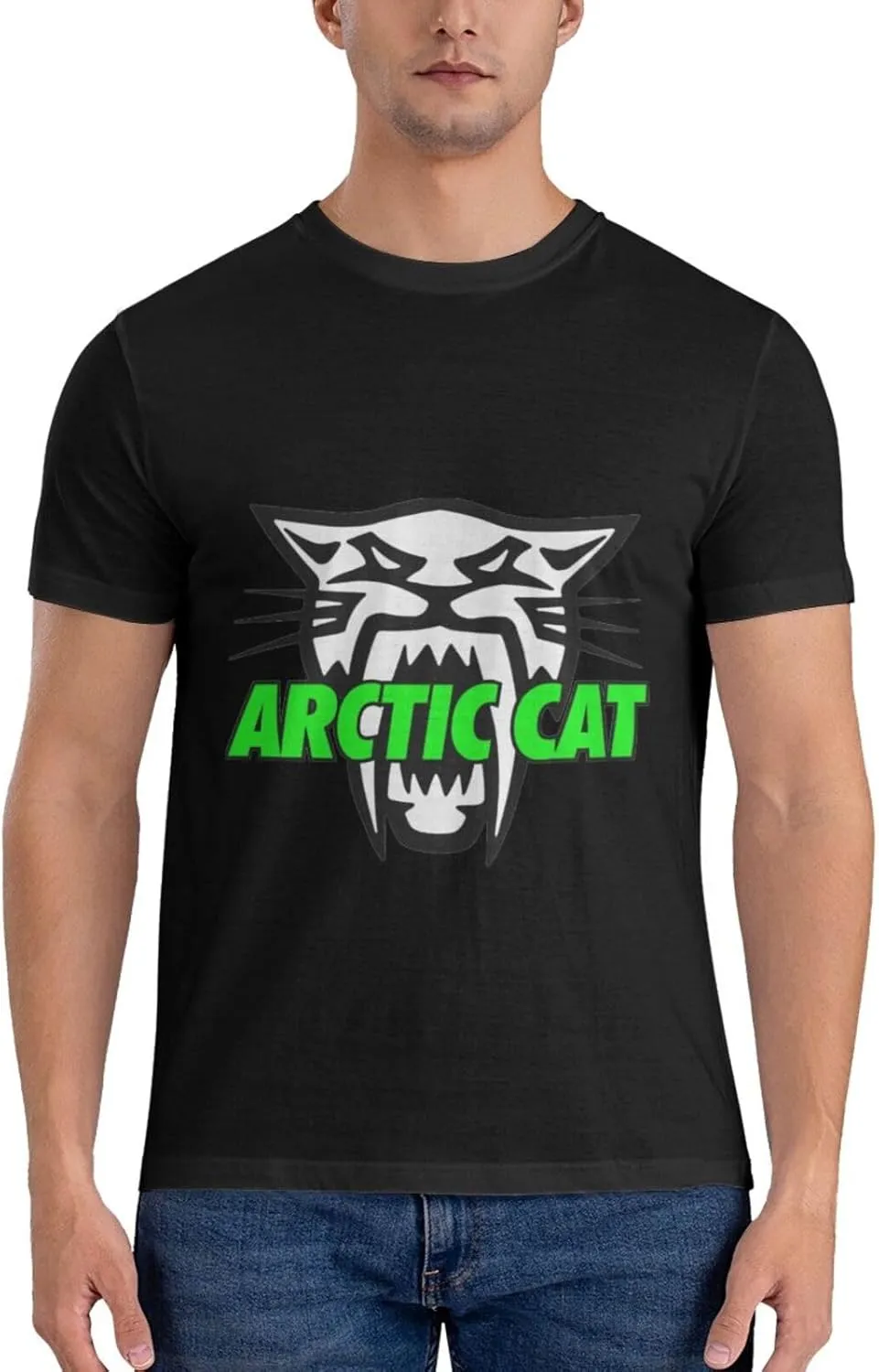 Arctic Cat Cotton Trend Round Neck T-Shirt Men's T-Shirt
