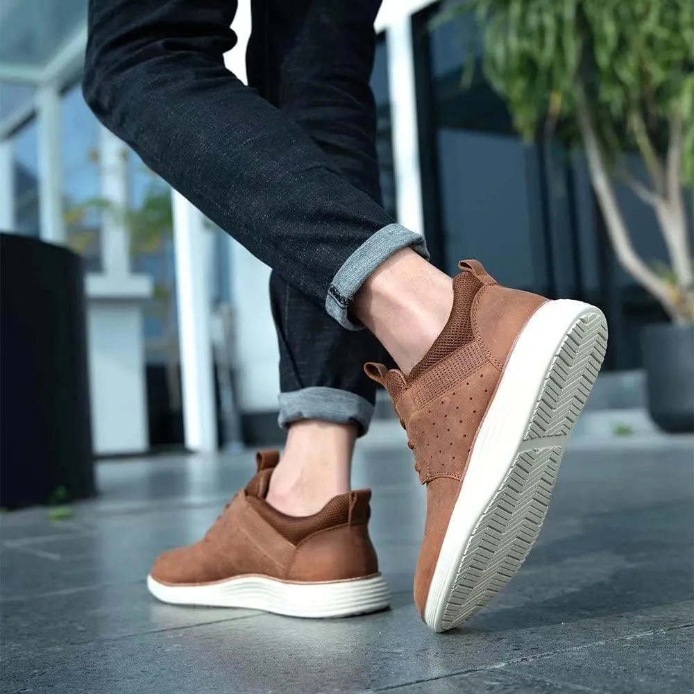 Arkbird Leather Loafers, Casual Slip-On Sneaker Shoes for Men