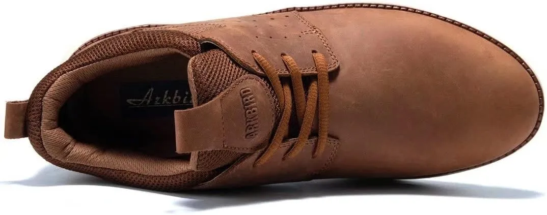 Arkbird Leather Loafers, Casual Slip-On Sneaker Shoes for Men