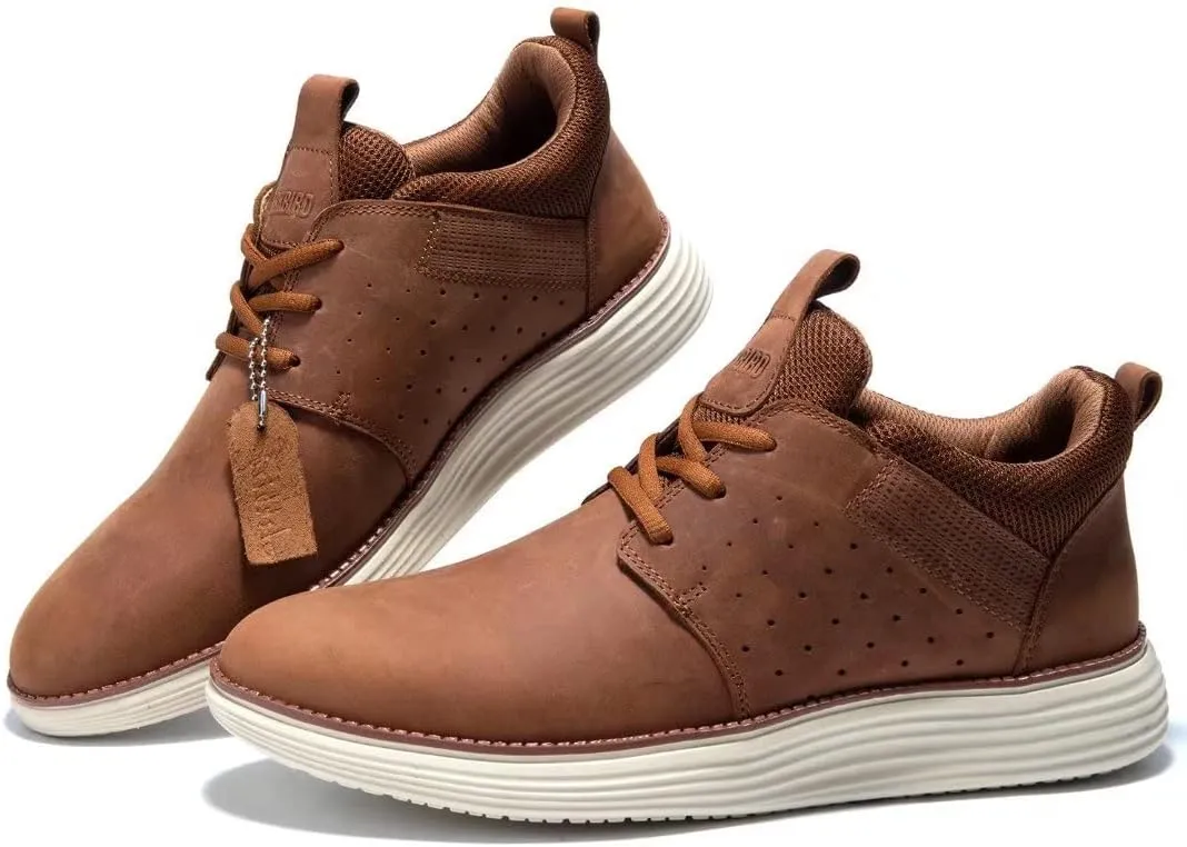 Arkbird Leather Loafers, Casual Slip-On Sneaker Shoes for Men