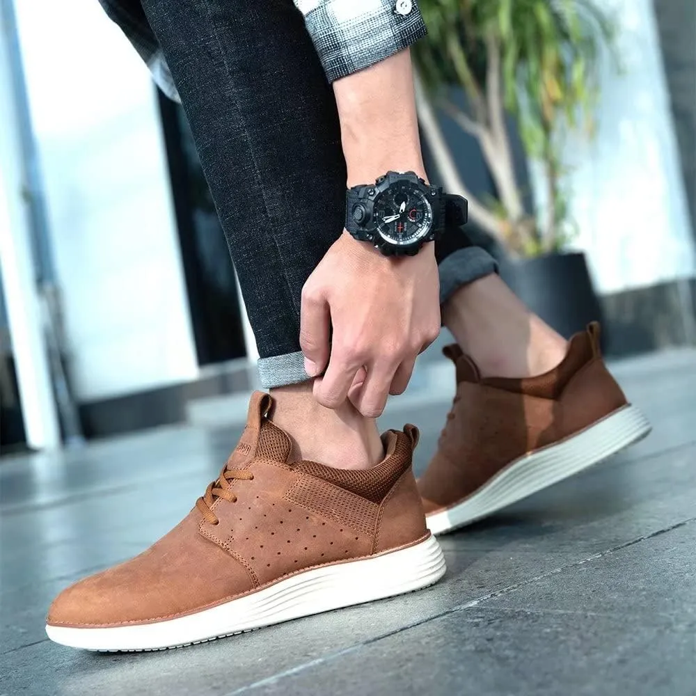 Arkbird Leather Loafers, Casual Slip-On Sneaker Shoes for Men