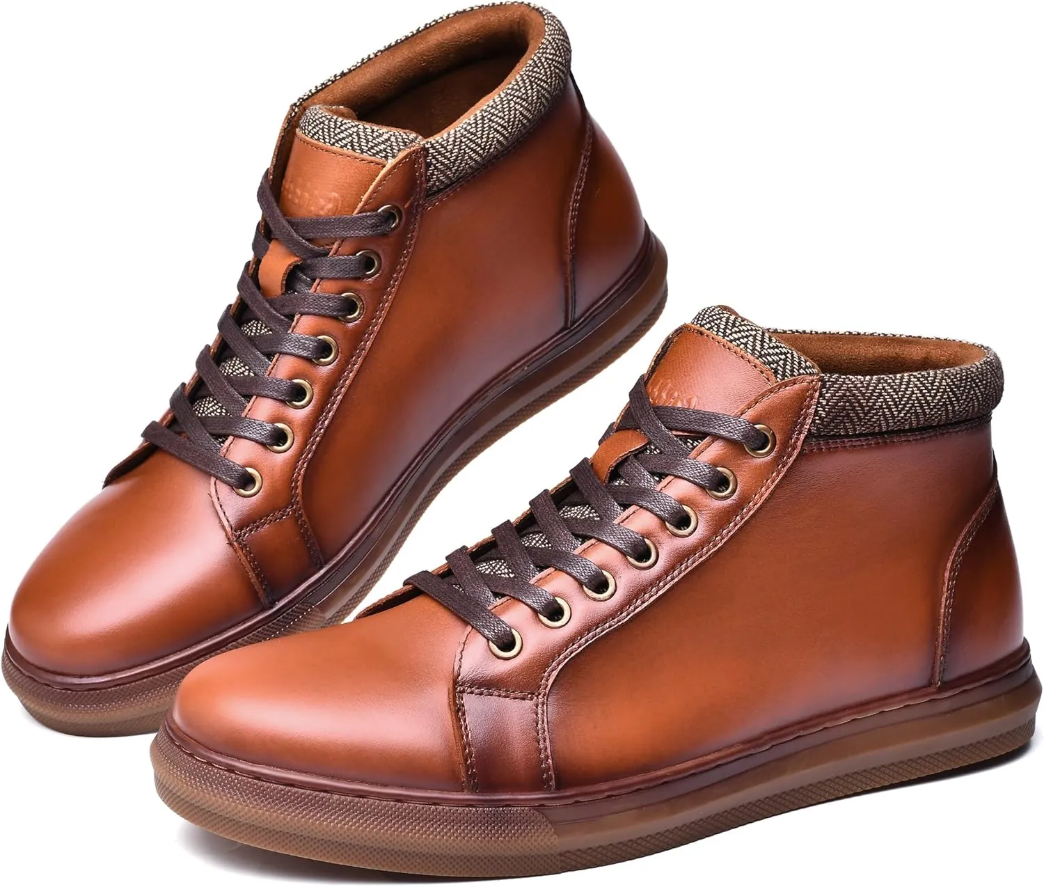Arkbird Mens Leather Sneaker Fashion Classic Casual Chukka Ankle Boots for Men