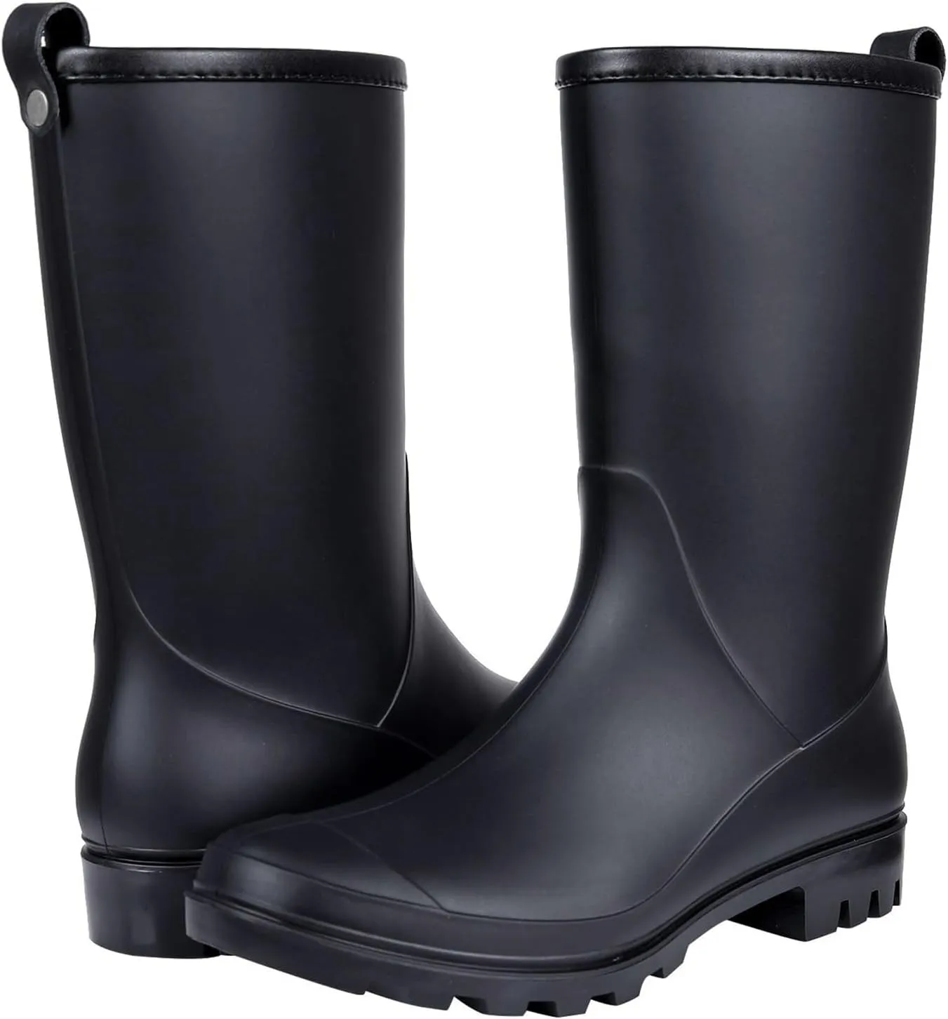Asgard Women's Mid Calf Rain Boots Waterproof Garden Shoes Slip on Rubber Boots