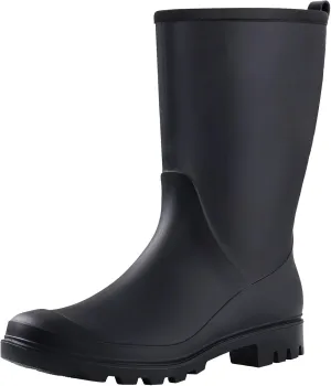 Asgard Women's Mid Calf Rain Boots Waterproof Garden Shoes Slip on Rubber Boots