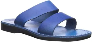 Aviv - Leather Double Strap Sandal - Mens Sandals