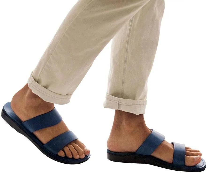 Aviv - Leather Double Strap Sandal - Mens Sandals
