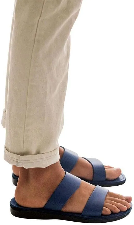 Aviv - Leather Double Strap Sandal - Mens Sandals