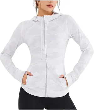 AYGJKIE Women Sun Protection Clothing Uv Protection Running Breathable SPF Jacket Slim Pressure Sun Block (Color : Gray, Size : X-Large)