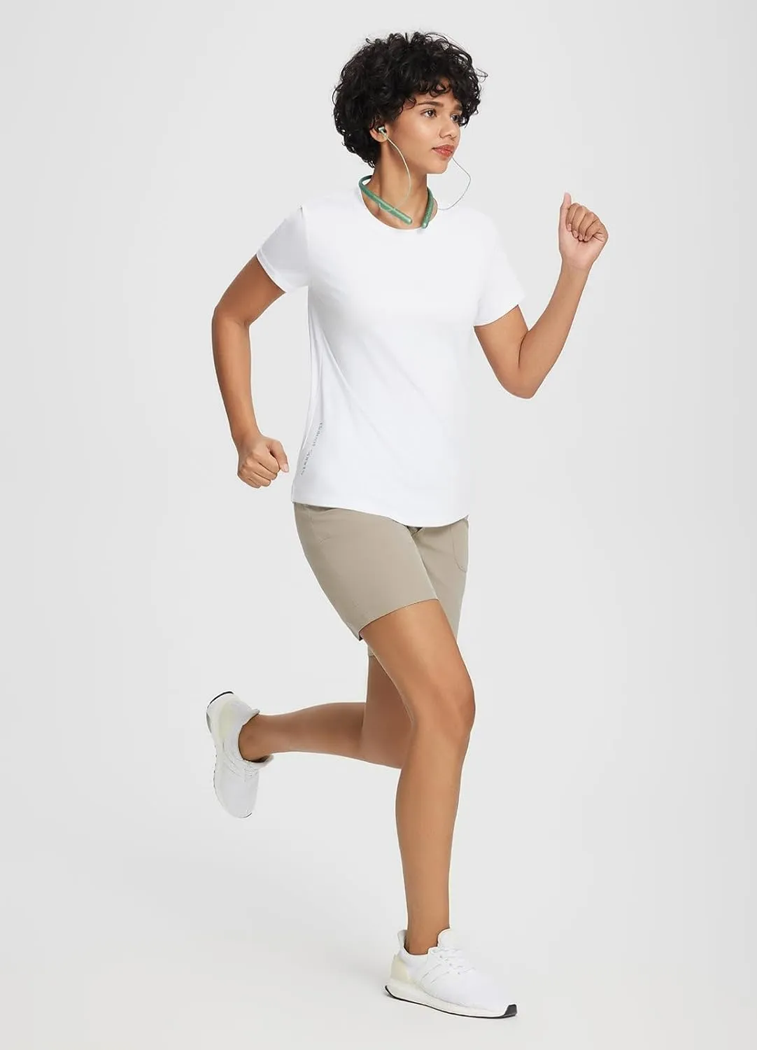 baleaf 7'' Long Athletic Shorts for Women Running High Waisted Quick Dry Workout Bermuda Soft Zipper Pockets UPF 50 