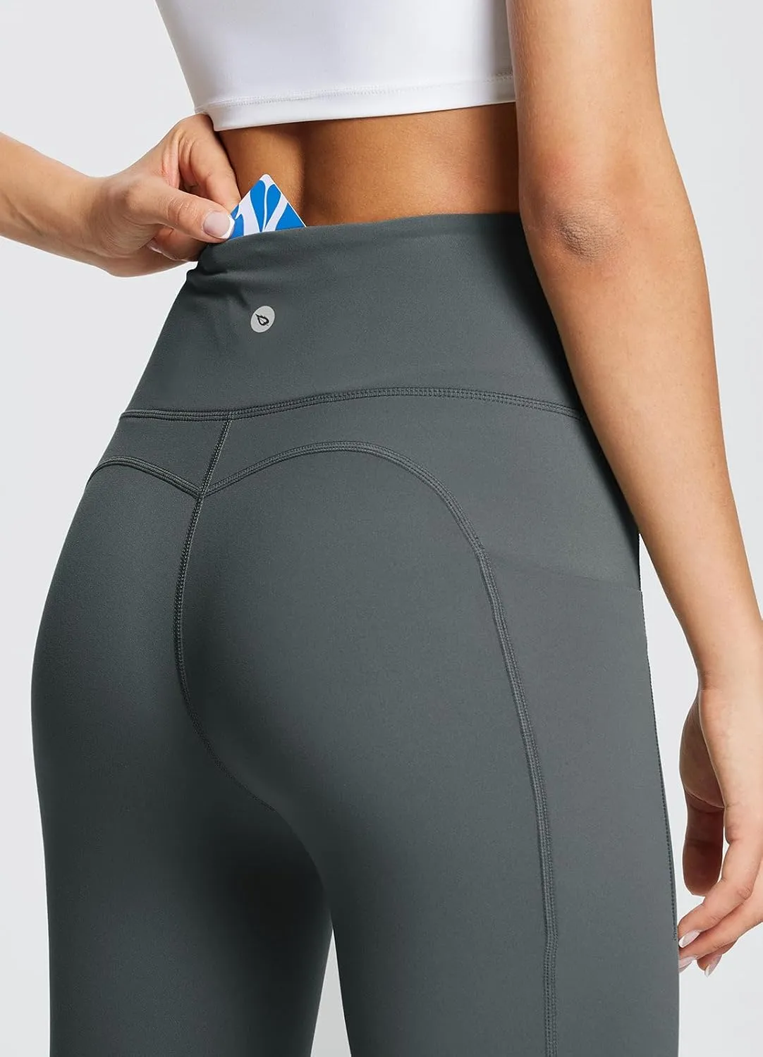 baleaf Women's Leggings with Pockets Tummy Control Workout High Waisted Athletic Running 7/8 Ultra Soft Gym Yoga Ankle Pants