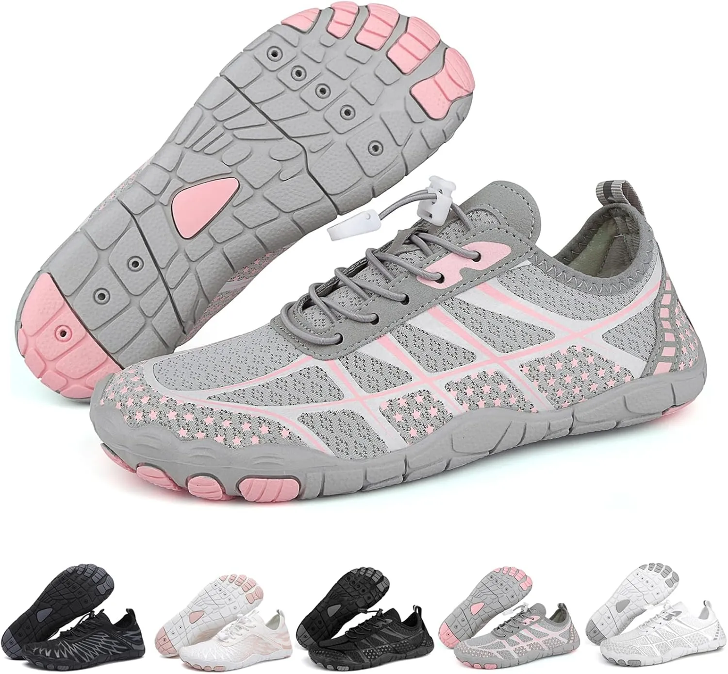 Barefoot Shoes Womens Mens Minimalist Breathable Non-Slip Wide Toe Quick Dry Water Hiking Walking Shoes Athletic Footwear