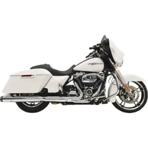 Bassani Manufacturing 4in. Quick Change Series Slip-Ons - Chrome 1F742