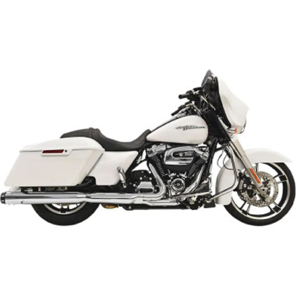 Bassani Manufacturing 4in. Quick Change Series Slip-Ons - Chrome 1F742