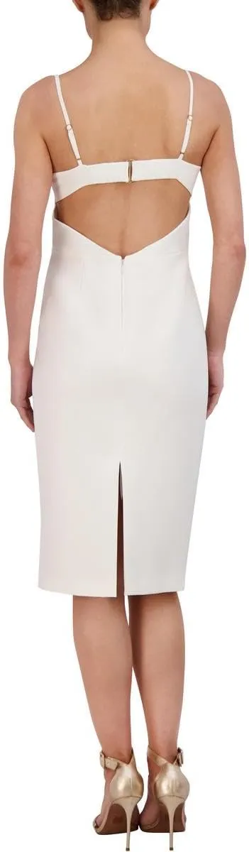 BCBGMAXAZRIA Women's Sweetheart Neck Strapless Midi Cocktail Dress