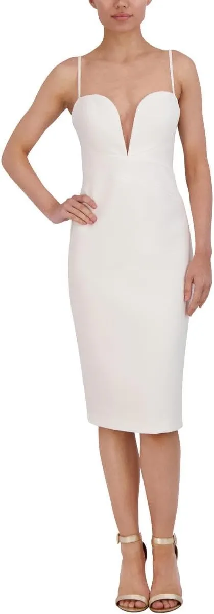 BCBGMAXAZRIA Women's Sweetheart Neck Strapless Midi Cocktail Dress
