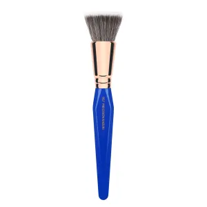 Bdellium Tools Professional Makeup Brush - Golden Triangle 957 Precision Kabuki - With All Vegan and Soft Synthetic Fibers, For Versatile Application (Blue, 1pc)