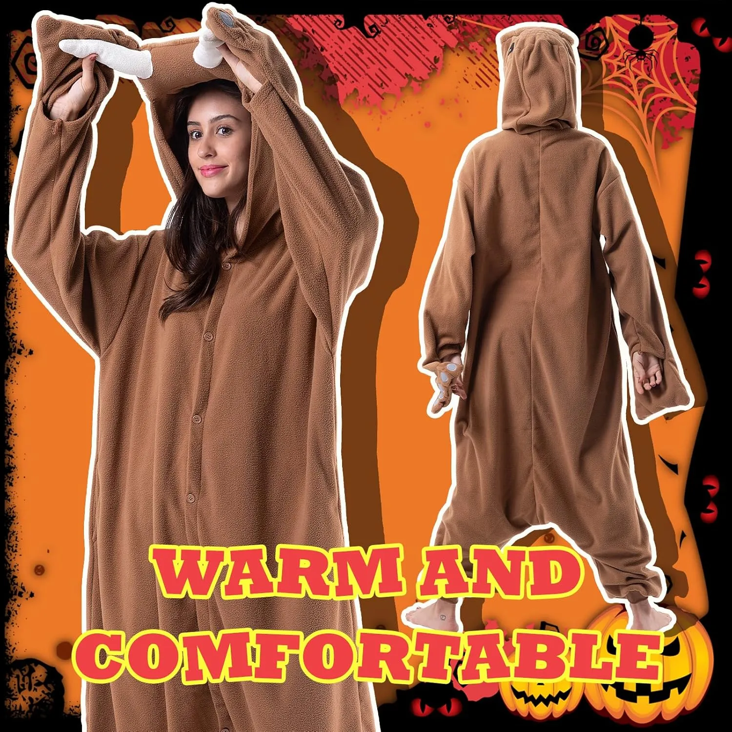Beauty Shine Unisex Adult Onesie One Piece Pajamas Cosplay Cartoon Costume Halloween Christmas Sleepwear Jumpsuit Homewear
