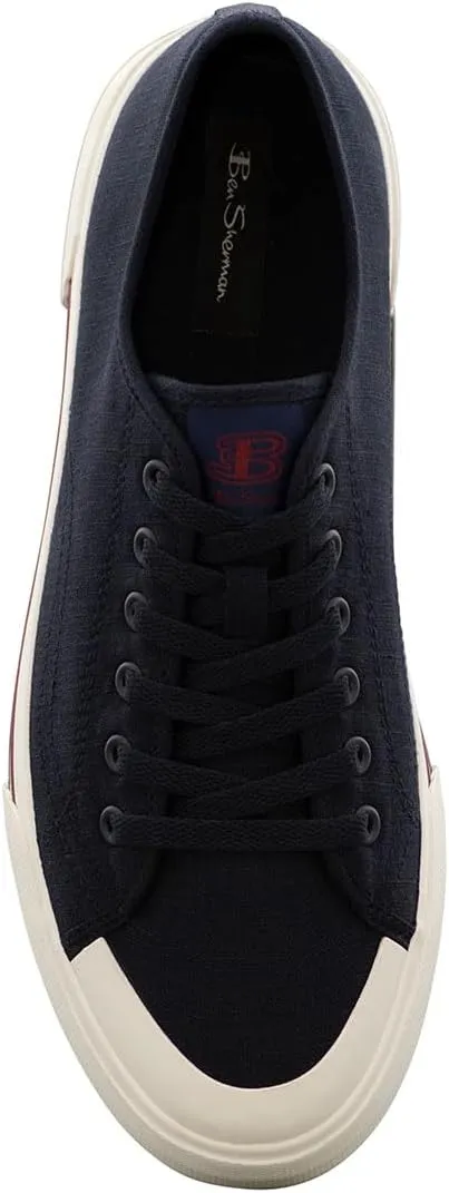 Ben Sherman Mens Belfast Lace Up Sneakers Shoes Casual - Blue