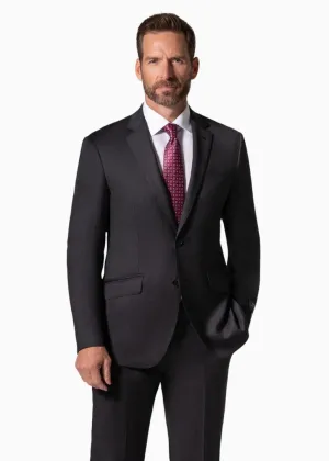 Bergamo Elegant - Reda | Slim Fit 2-Piece Solid Suit - Charcoal