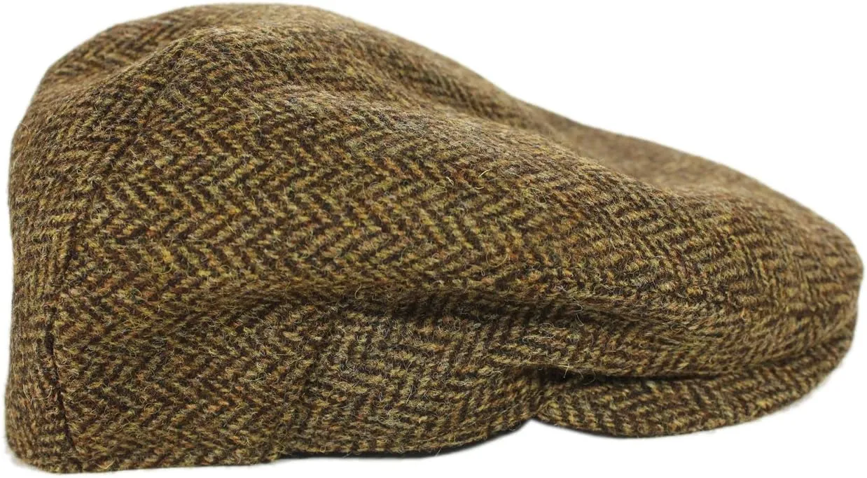 Biddy Murphy Irish Newsboy Flat Cap for Men, Tuck-Away Ear Flaps Slim Fit 100% Wool, Imported