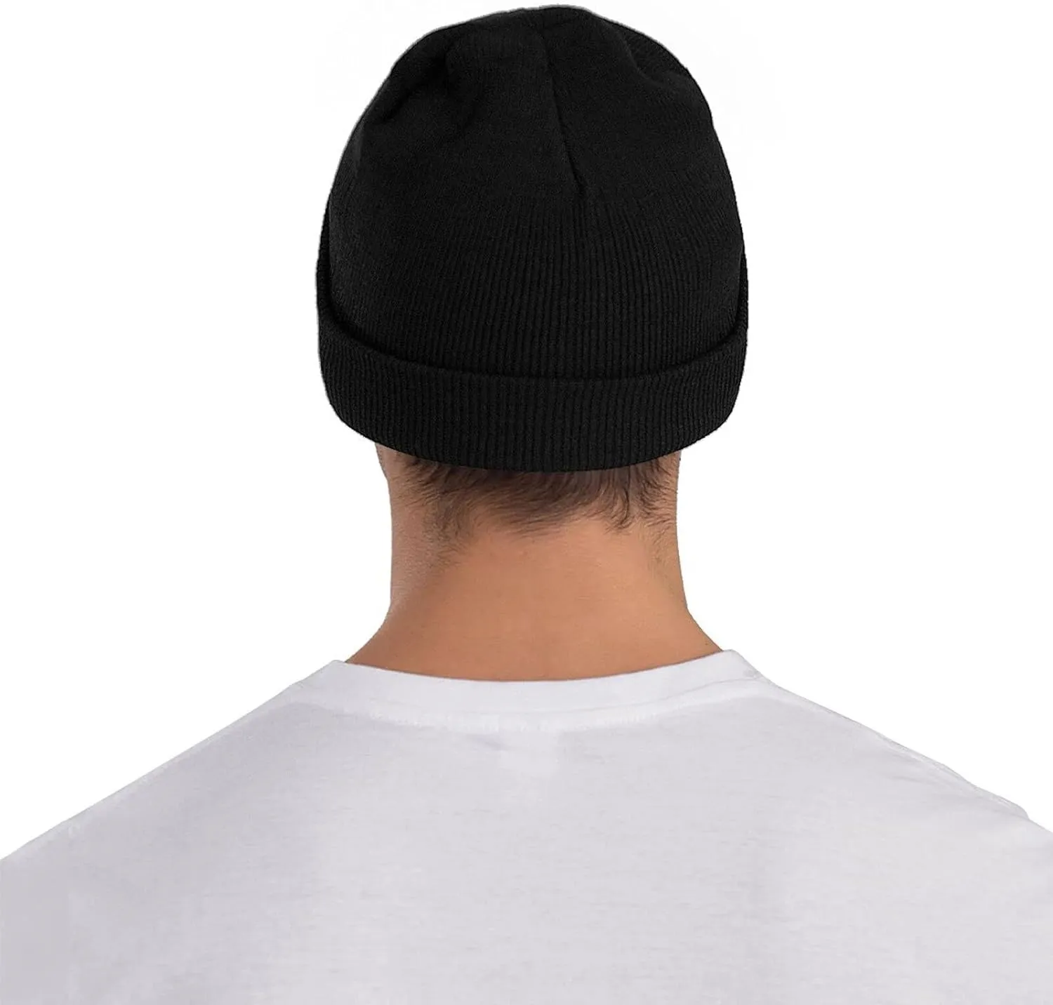 Black Knit Hat Cap Fresh Cabbage Pattern Soft Good Elasticity Suitable for Outdoor Sports