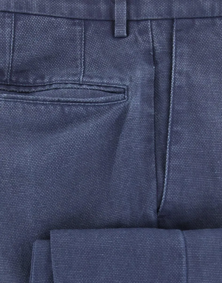 Blue Vintage Wash Pants - Slim