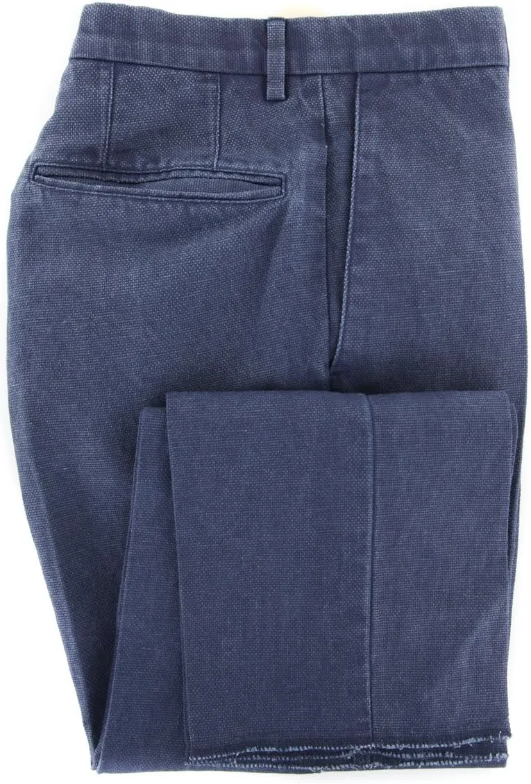 Blue Vintage Wash Pants - Slim