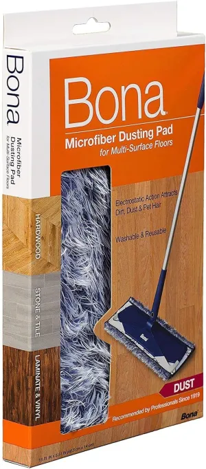 Bona Microfiber Dusting Pads - 3 Pack (3) Fits 4x15 BonaMop