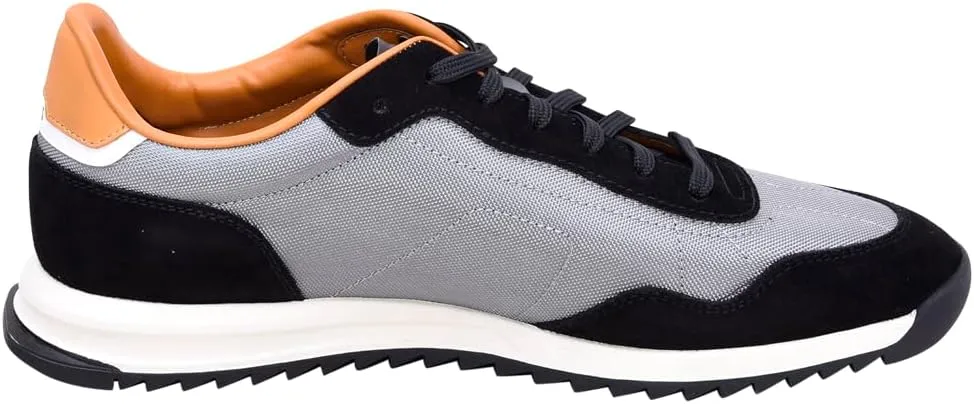 BOSS Men's Zayn Low Profile Suede Leather Two Tone Sneaker