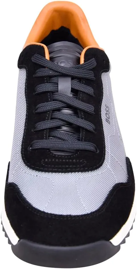 BOSS Men's Zayn Low Profile Suede Leather Two Tone Sneaker