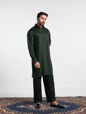 Bottle Green Urban Kabli Suit