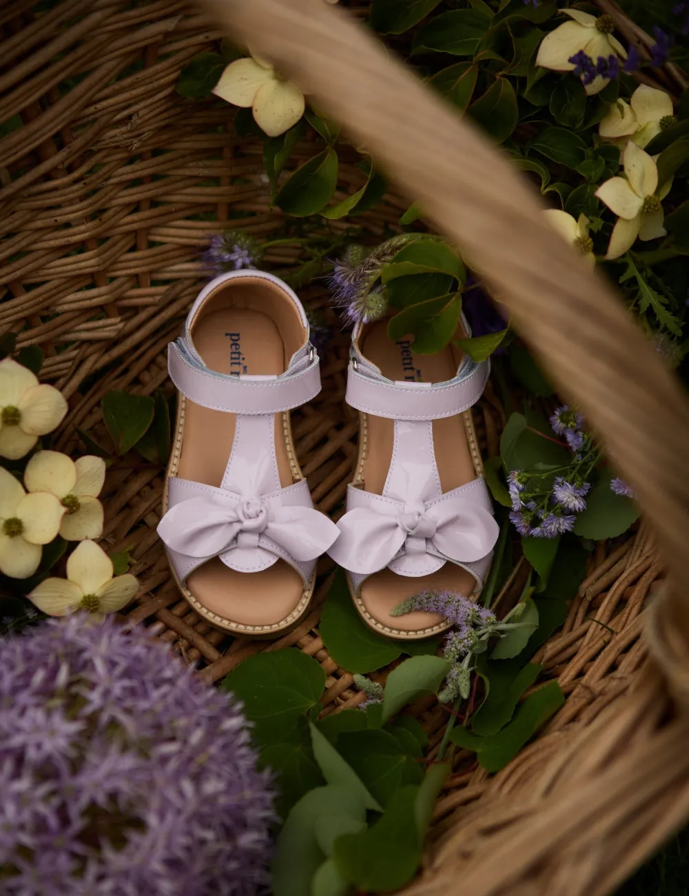 Bow Sandal - Iris Patent