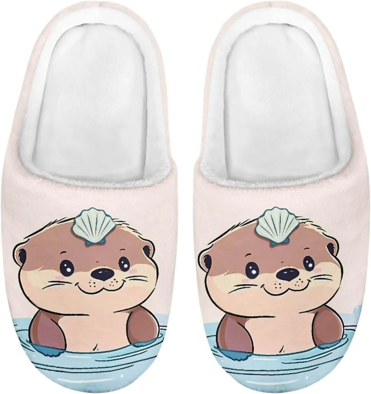 Boys Girls House Slippers Kids Animal Winter Slippers Soft Plush Warm Slippers Indoor Non Slip Fuzzy Flat Shoes Size 9-15
