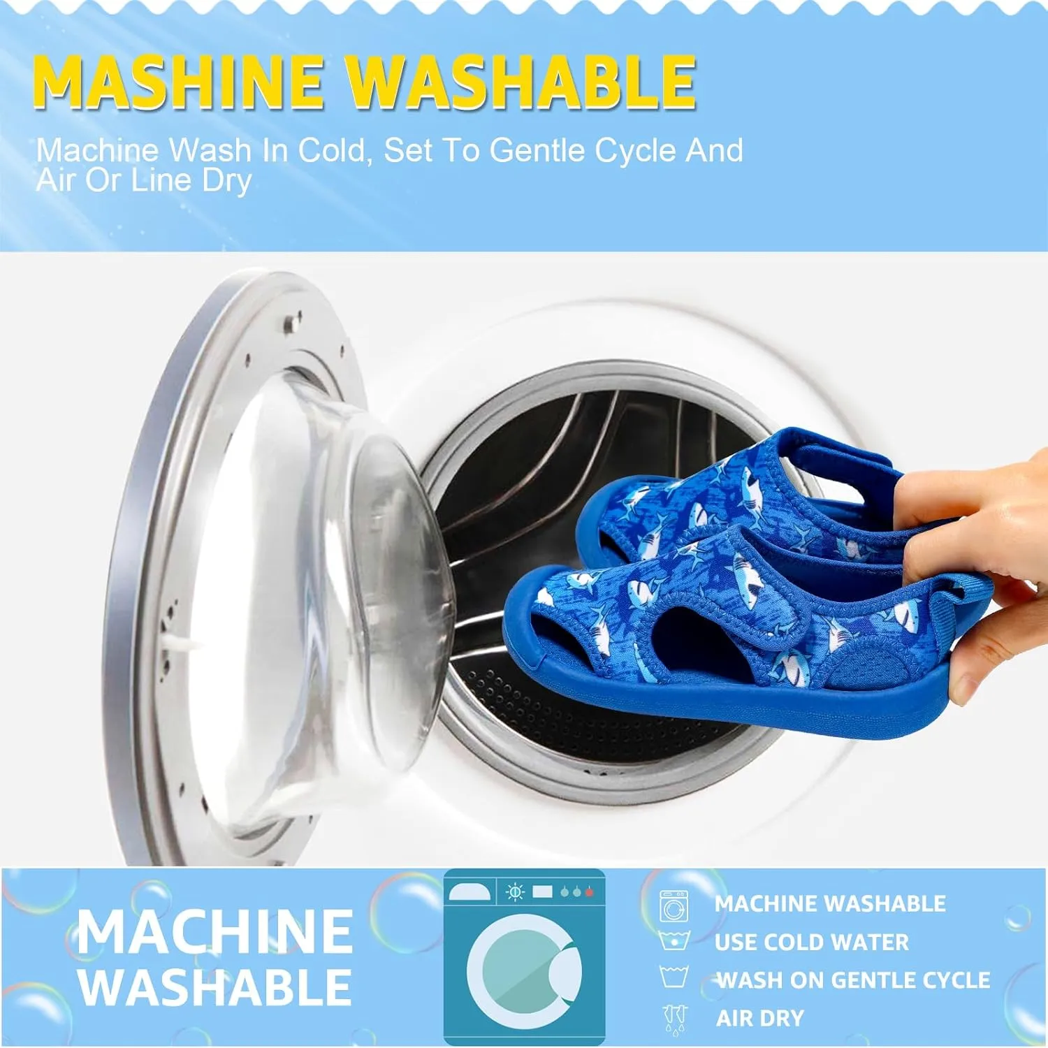 Boys Girls Water Shoes Quick-Dry Cute Beach Swim Pool Shoes