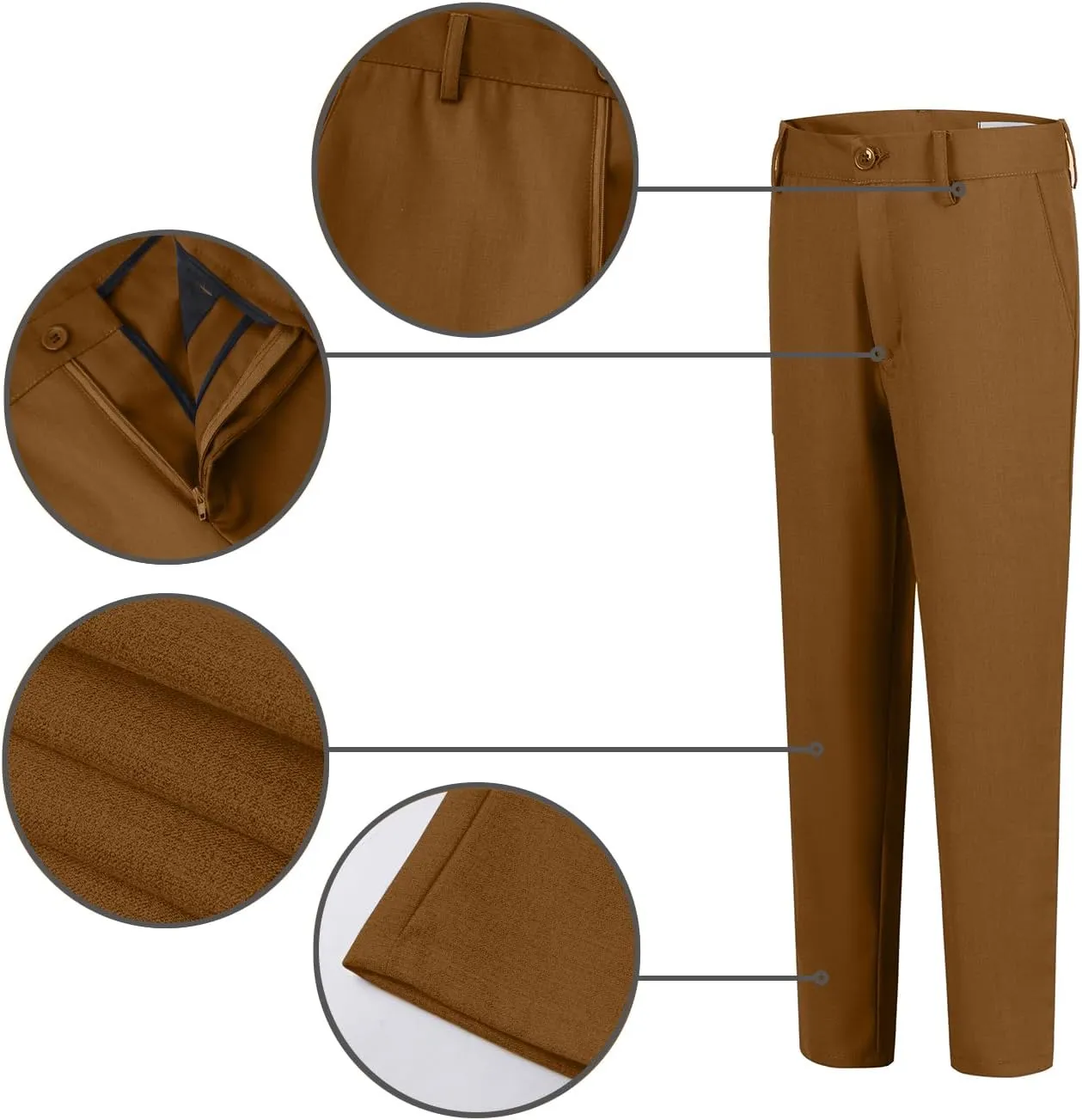 Boys Suits 5 Piece Formal Suit Set Slim Fit Formal Dress Clothes Ring Bearer Outfit for Kids