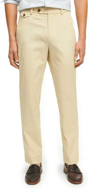 Brooks Brothers Men's Cotton Poplin Slim Fit Stretch Chino Pants