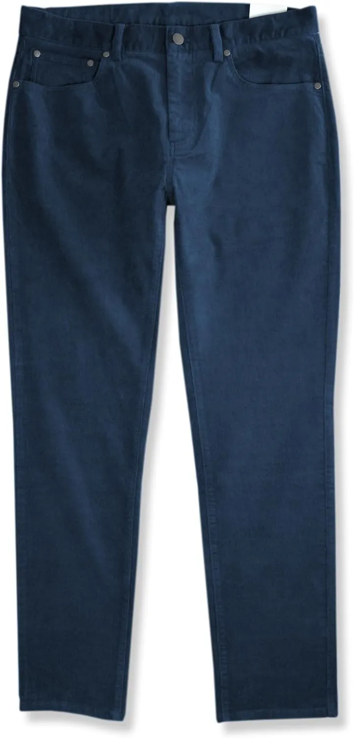 Brooks Brothers Mens Slim Fit Five Pocket Mini Corduroy Pants,
