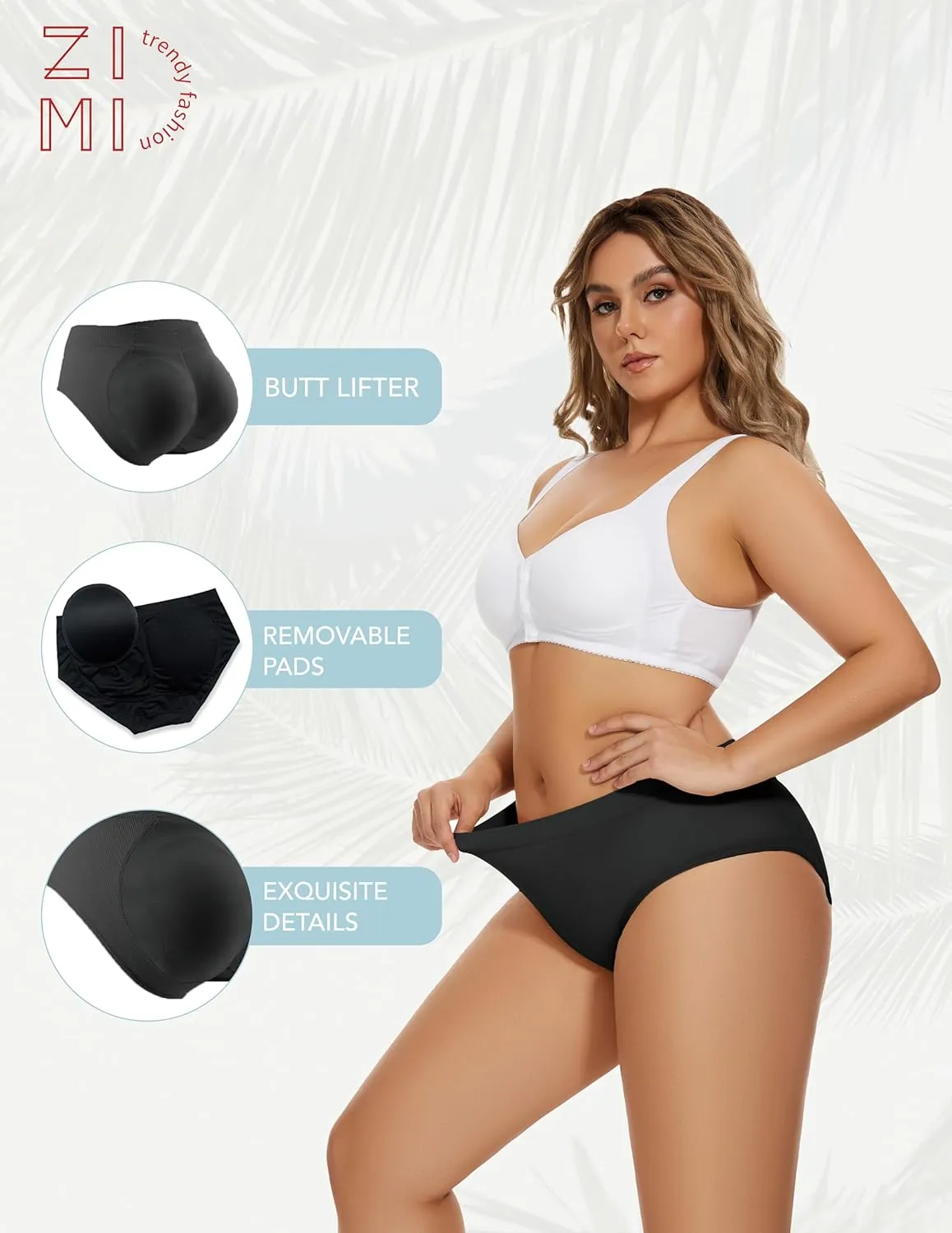 Butt Lifter Panties Underwear for Women with Removable Pads Seamless Booty Pads Hip Enhancer Panty