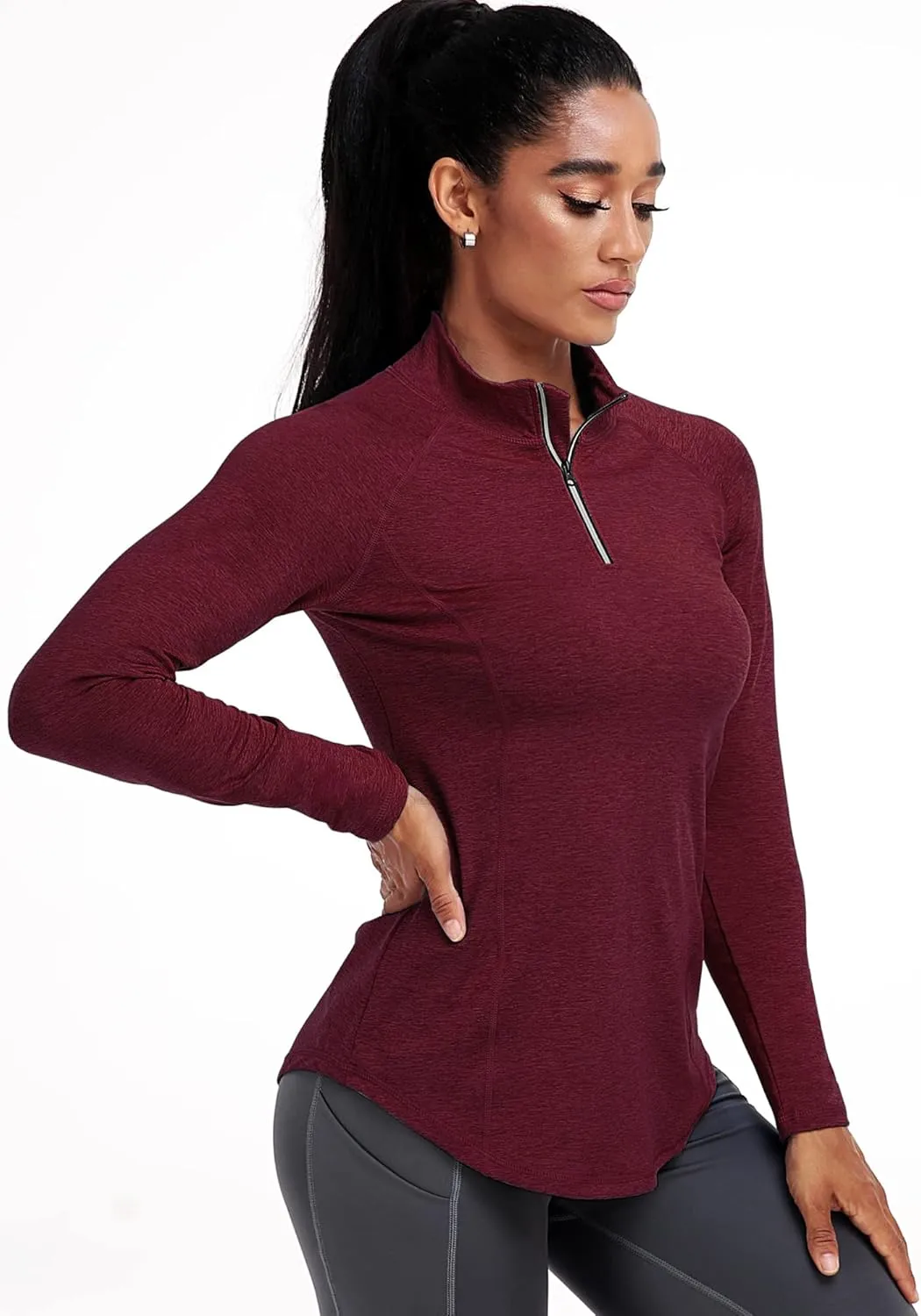 CADMUS Women's Long Sleeve Shirts for Workout Athletic Hiking Shirts Yoga