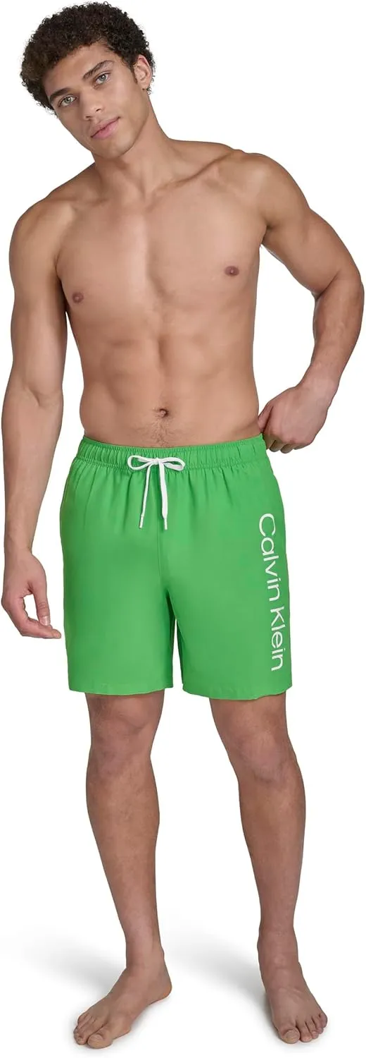 Calvin Klein Men's Volley Quick Dry Lightweight Swim Trunk