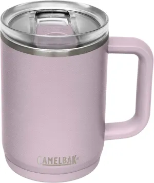 CamelBak Thrive Leak-Proof 16 oz Mug, Insulated Stainless Steel - For travel, coffee, tea, hot beverages - Spill Proof - Cup-holder Compatible, Purple Sky