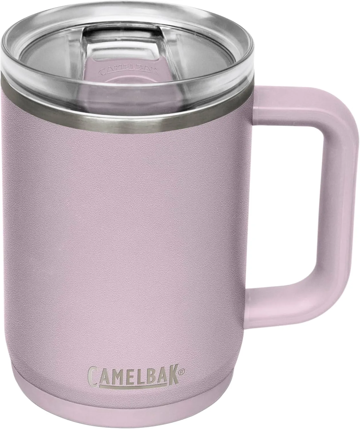 CamelBak Thrive Leak-Proof 16 oz Mug, Insulated Stainless Steel - For travel, coffee, tea, hot beverages - Spill Proof - Cup-holder Compatible, Purple Sky