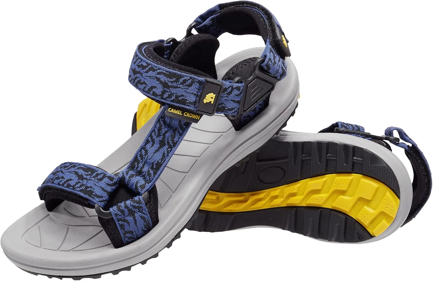 CAMELSPORTS Mens Athletic Sandals Outdoor Strap Summer Beach Sandals Waterproof Fisherman Water Shoes Open Toe Sport Gym Hiking Sandal