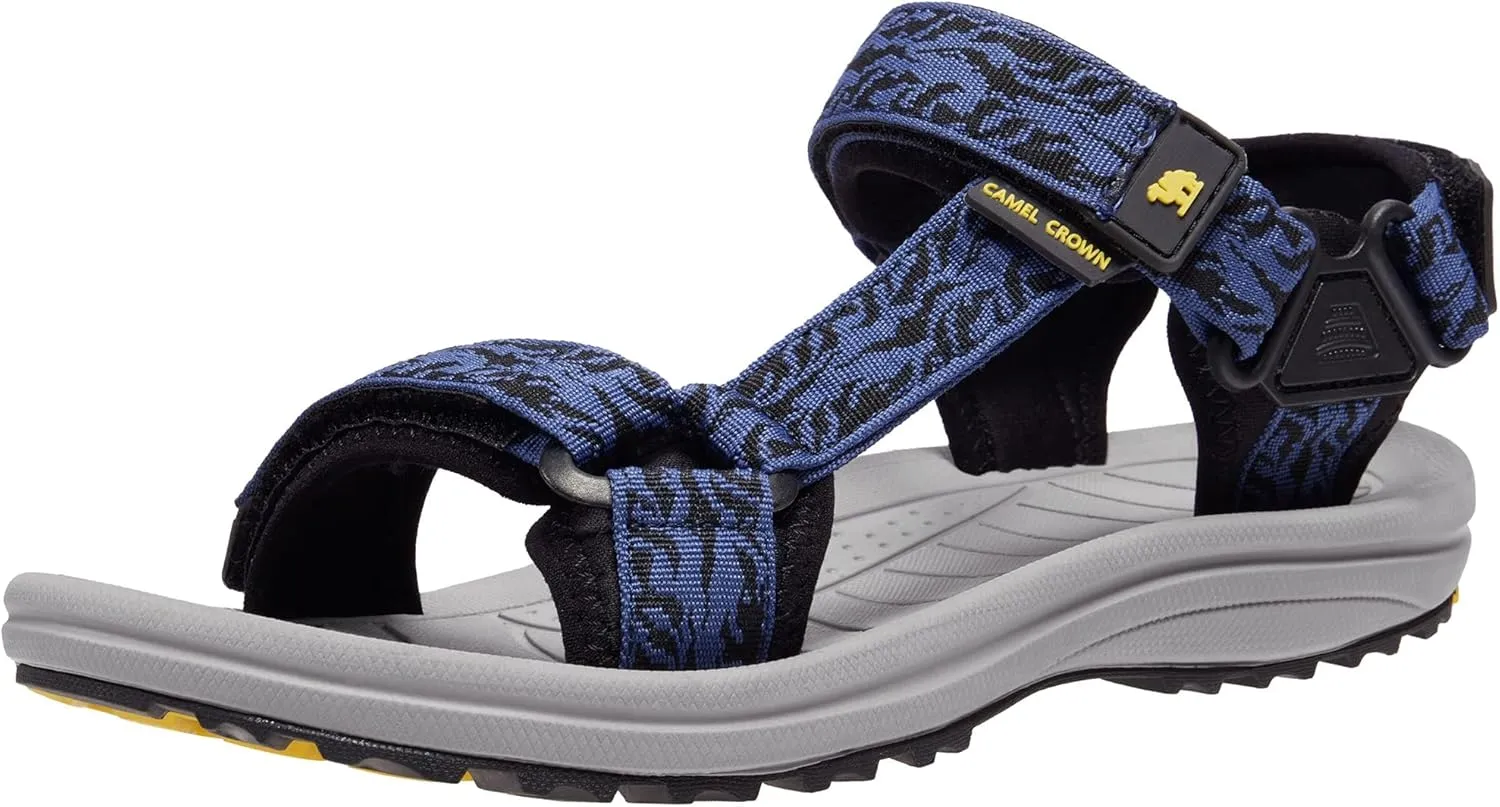 CAMELSPORTS Mens Athletic Sandals Outdoor Strap Summer Beach Sandals Waterproof Fisherman Water Shoes Open Toe Sport Gym Hiking Sandal