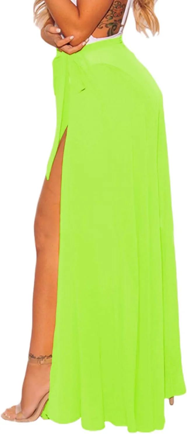 CARDYDONY Women's Swimsuit Cover Up Sarong Bikini Swimwear Beach Cover-Ups Wrap Skirt