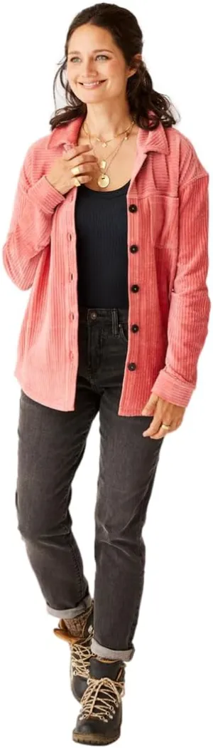 Carve Designs Women's Hudson Stretch Cord Shacket