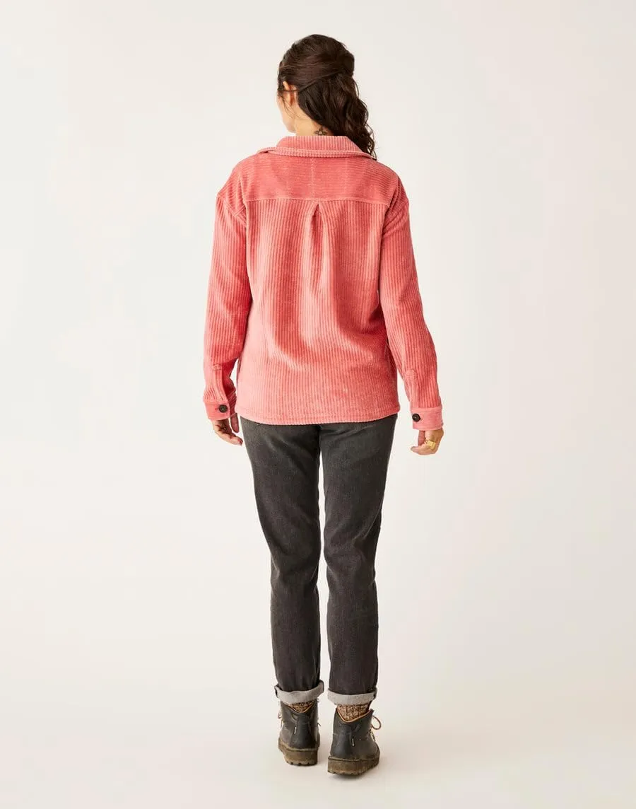 Carve Designs Women's Hudson Stretch Cord Shacket