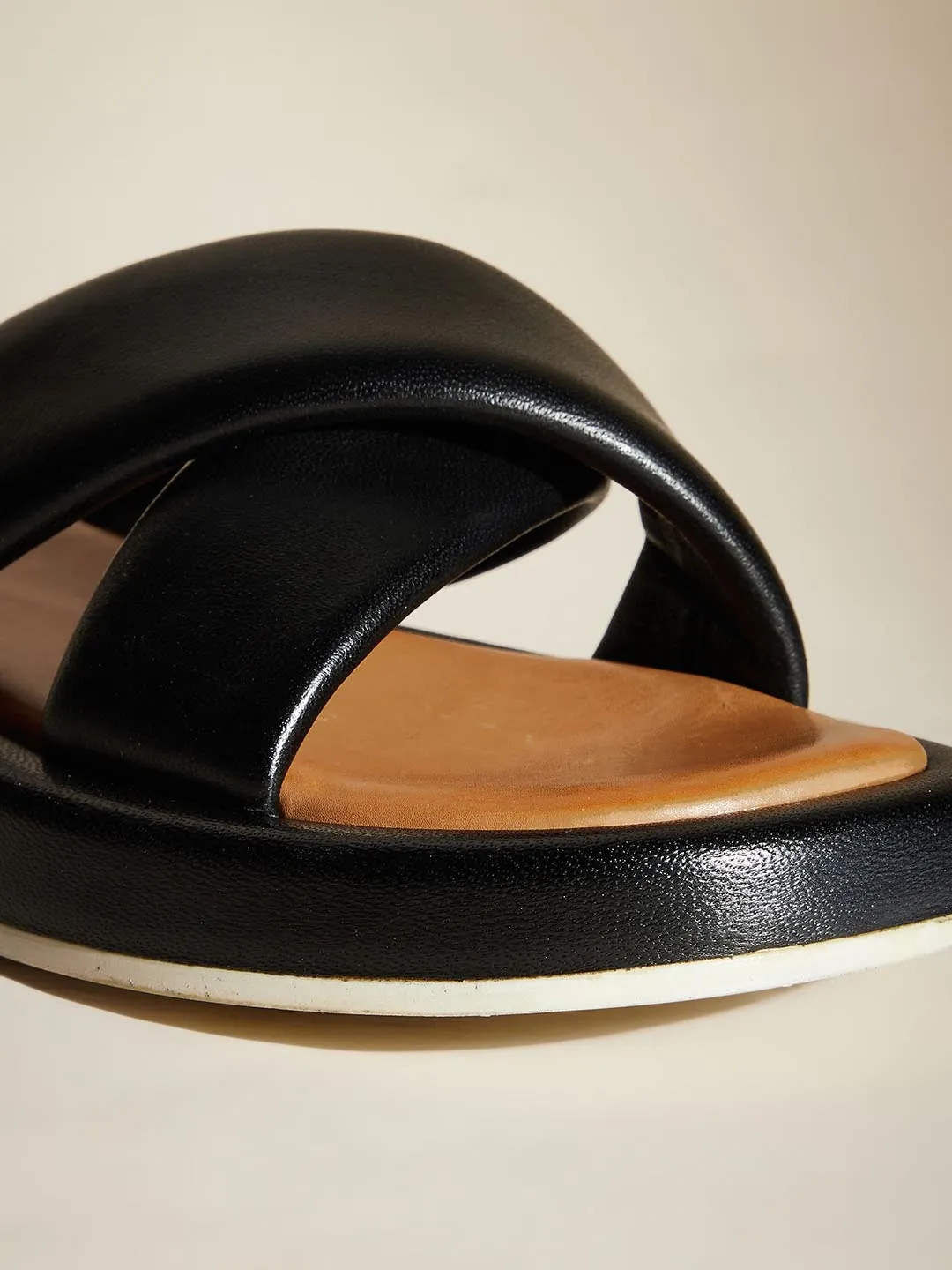 Catherine Leather Slides