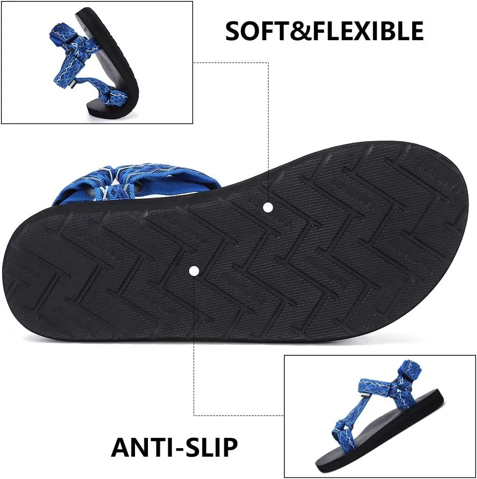 CIOR Women's Sport Sandals Hiking Sandals with Arch Support Yoga Mat Insole Outdoor Light Weight Water Shoes