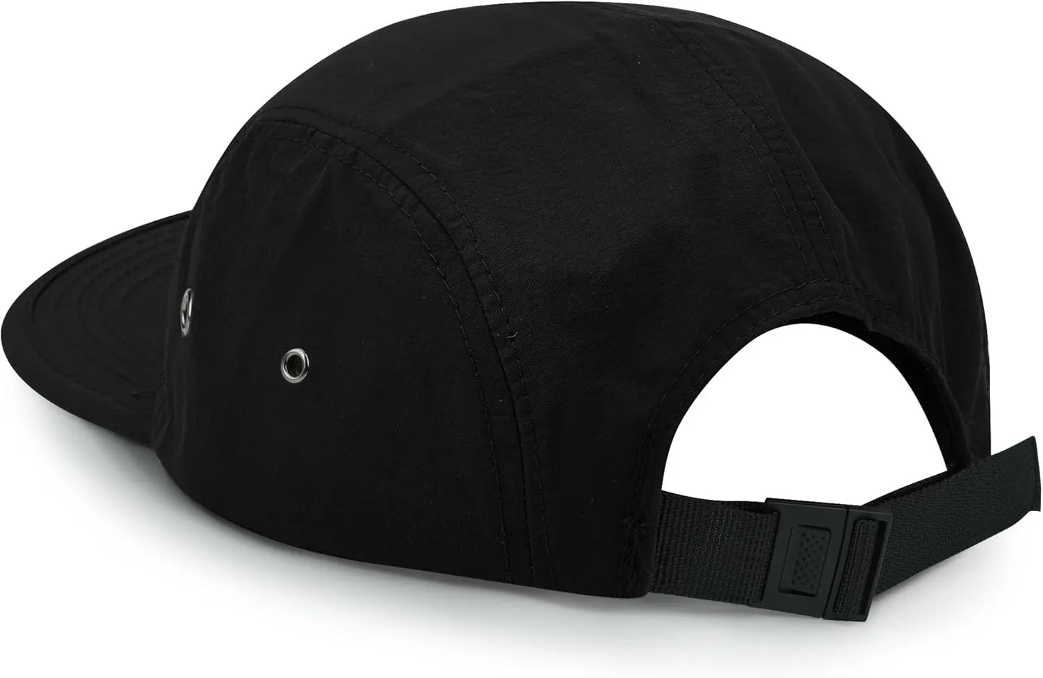 Clakllie Waterproof 5 Panel Hat for Men Quick Dry Flat Brim Baseball Cap Embroidered Trucker Hats for Running Camp Hiking Hat